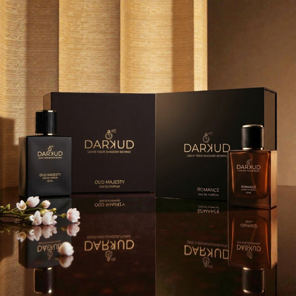 Oud Majesty & Romance Luxury Perfume Combo for Women | Long Lasting Eau De Parfum Gift Set | 50ML + 50ML