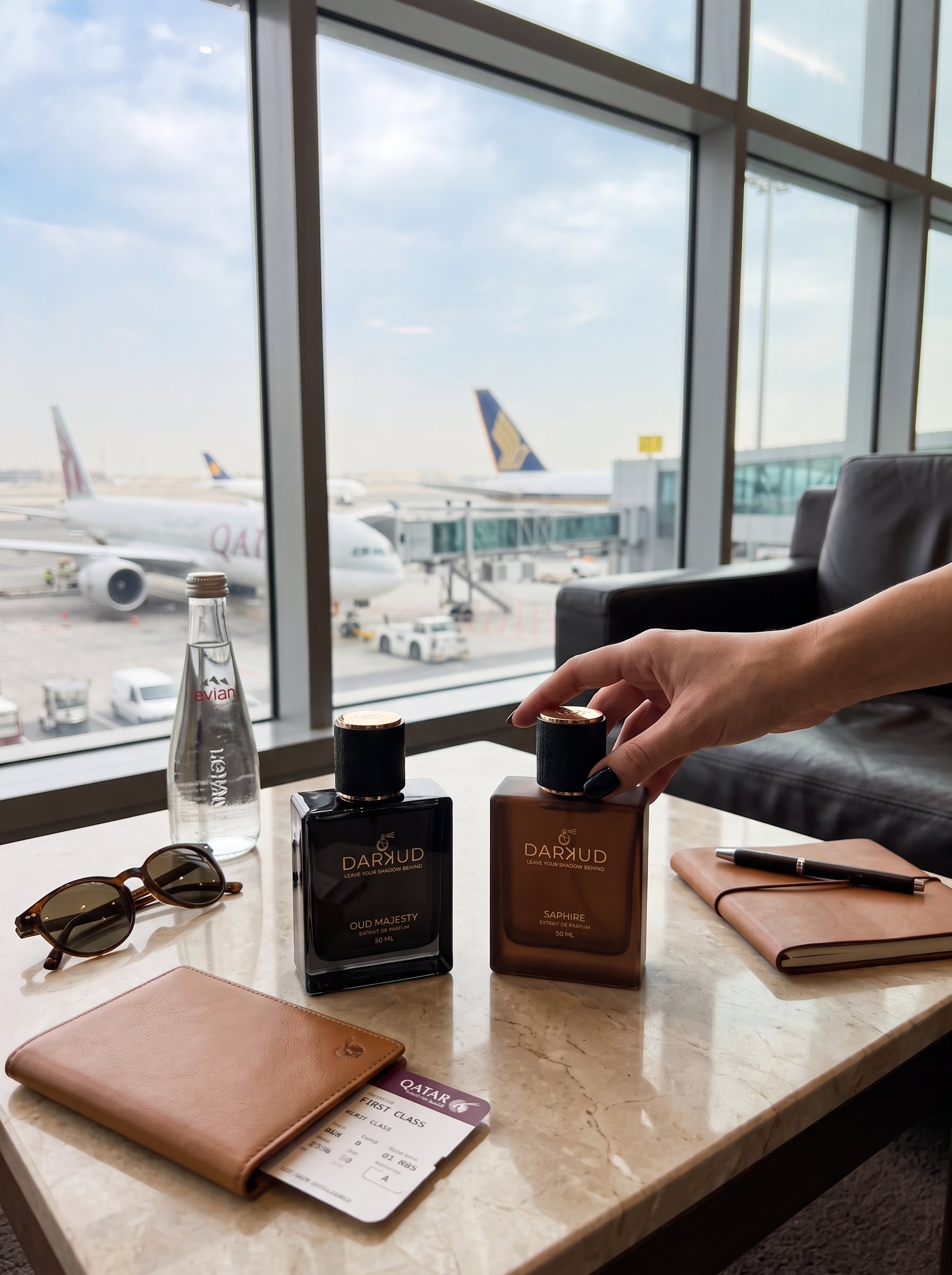 Discover the Perfect Balance of OUD MAJESTY & SAPHIRE – 2 × 50 ML Luxury Perfume Collection
