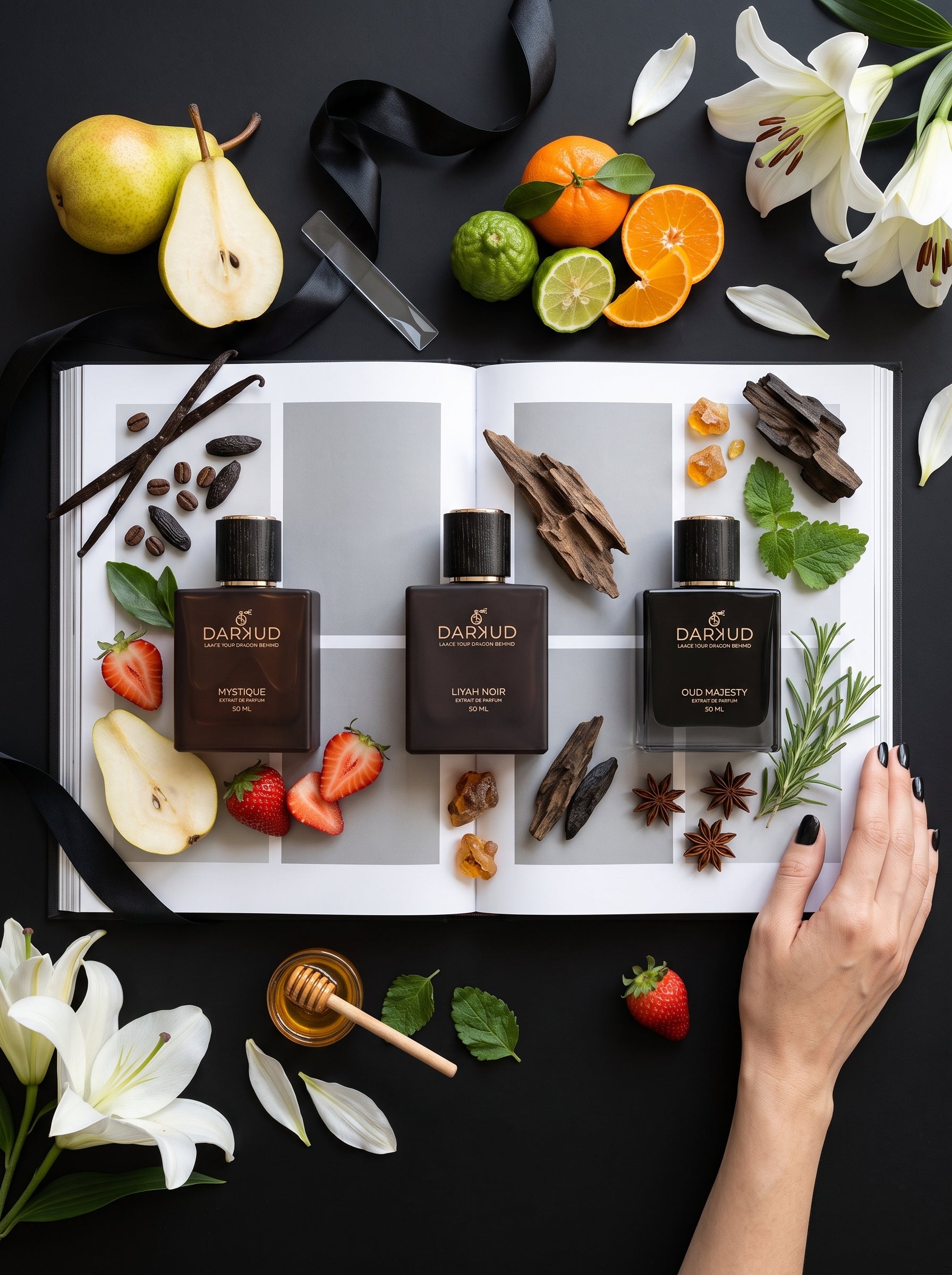 Discover the Ultimate Luxury Collection – LIYAH NOIR • MYSTIQUE • OUD MAJESTY | 3 × 50 ML
