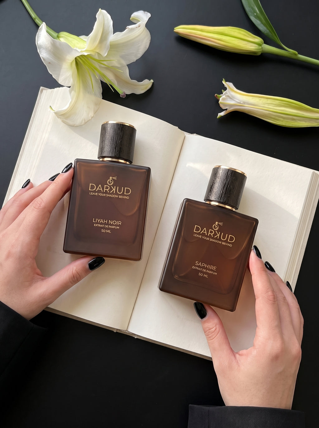 Discover the Perfect Fusion of LIYAH NOIR & SAPHIRE – 2 × 50 ML Luxury Perfume Collection