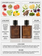 Discover the Fresh Sophistication of LIYAH NOIR & XPLORE – 2 × 50 ML Luxury Perfume Collection