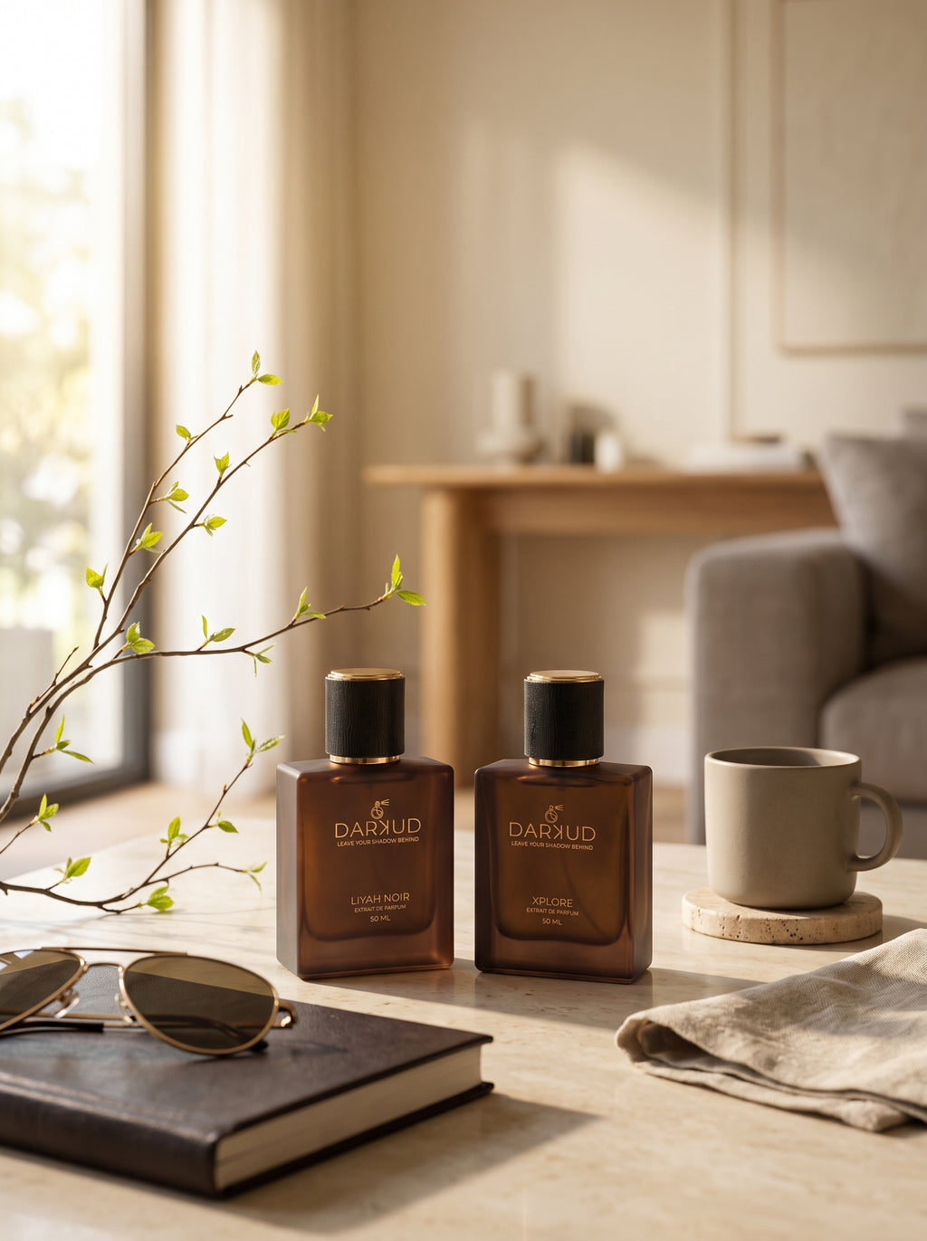 Discover the Fresh Sophistication of LIYAH NOIR & XPLORE – 2 × 50 ML Luxury Perfume Collection