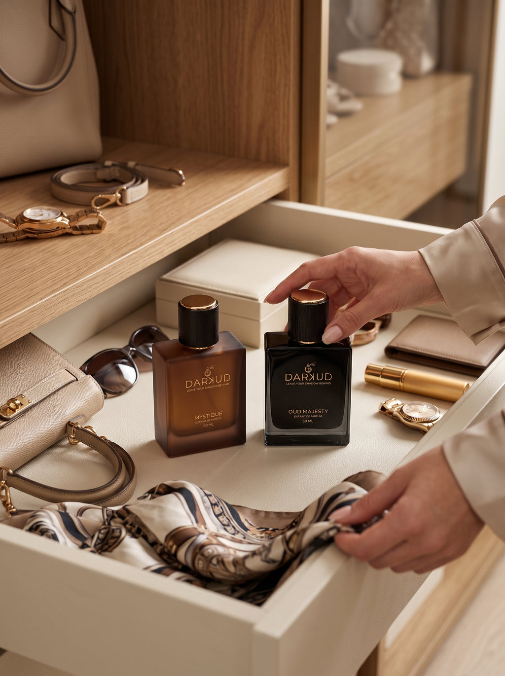 Discover the Perfect Harmony of MYSTIQUE & OUD MAJESTY – 2 × 50 ML Luxury Perfume Collection