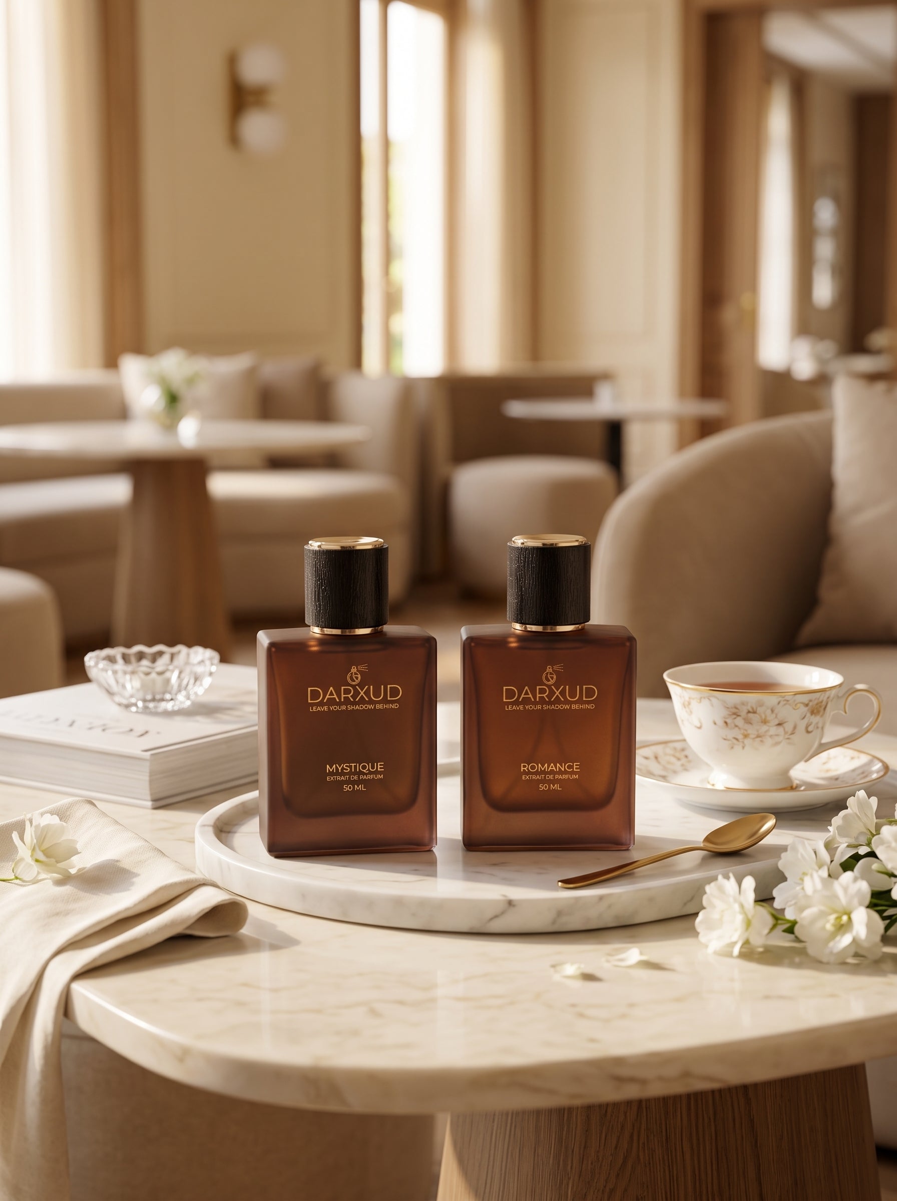 Discover the Elegant Harmony of MYSTIQUE & ROMANCE – 2 × 50 ML Luxury Perfume Collection