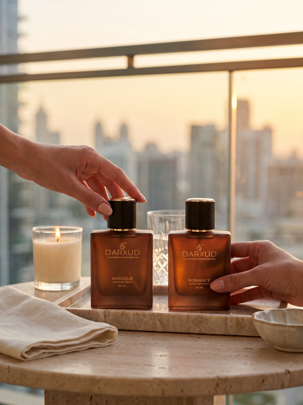 Discover the Elegant Harmony of MYSTIQUE & ROMANCE – 2 × 50 ML Luxury Perfume Collection
