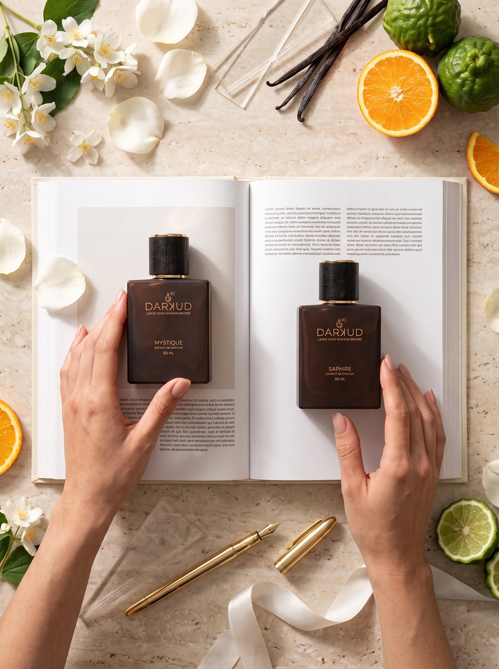 Discover the Perfect Fusion of MYSTIQUE & SAPHIRE – 2 × 50 ML Luxury Perfume Collection
