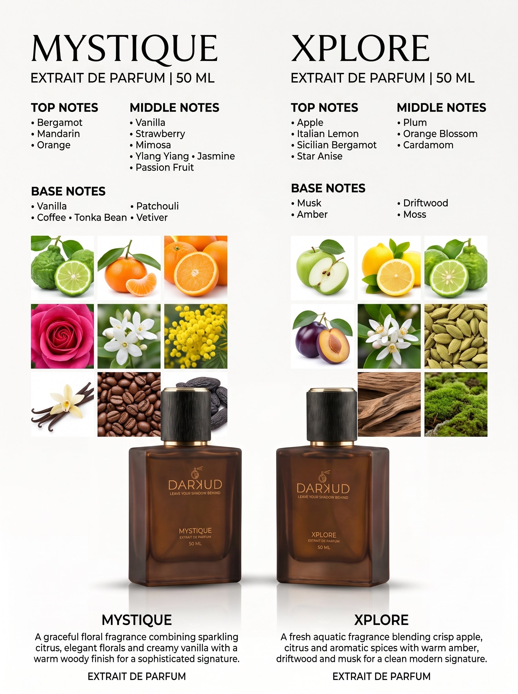 Discover the Perfect Balance of MYSTIQUE & XPLORE – 2 × 50 ML Luxury Perfume Collection