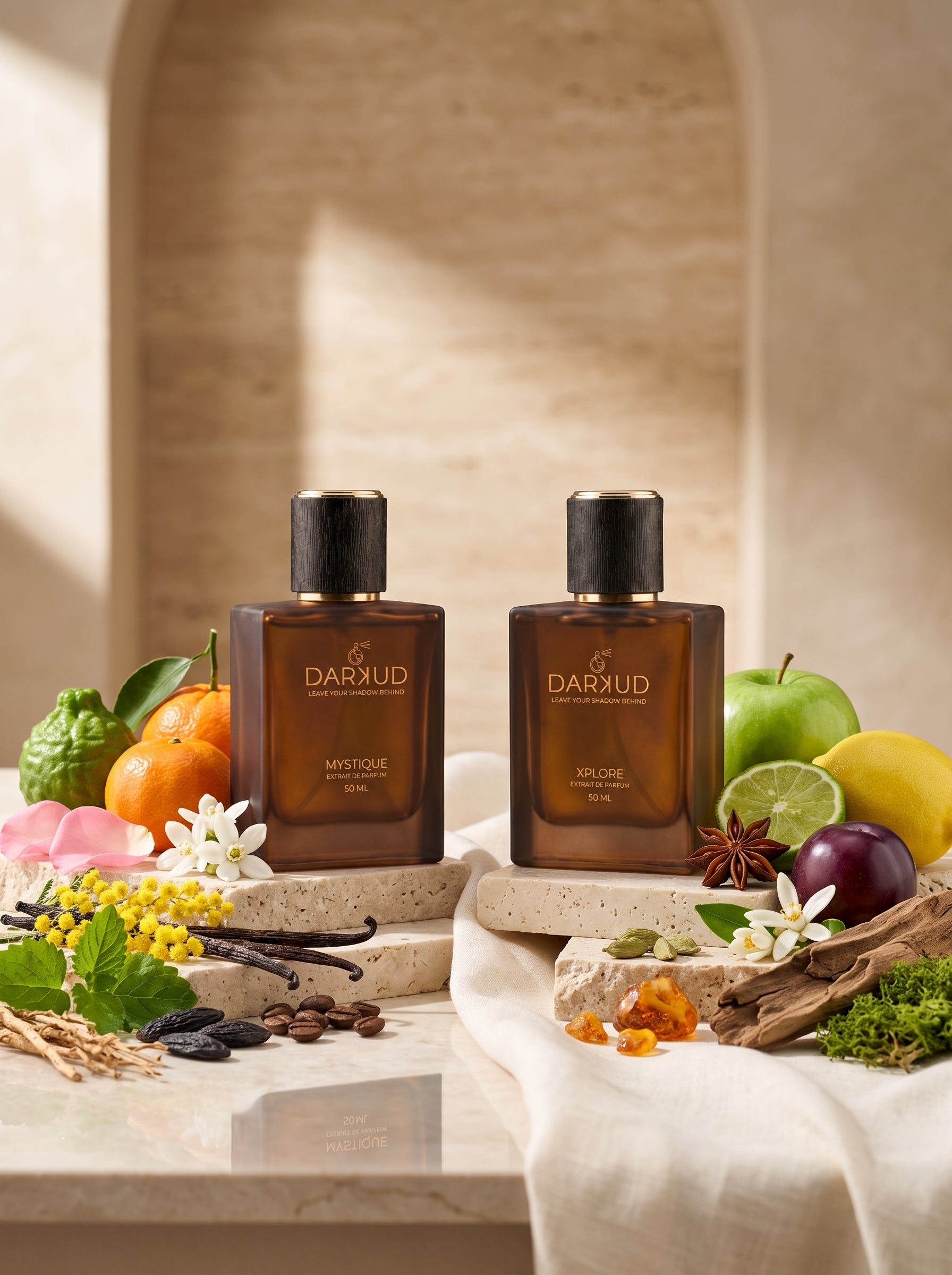 Discover the Perfect Balance of MYSTIQUE & XPLORE – 2 × 50 ML Luxury Perfume Collection