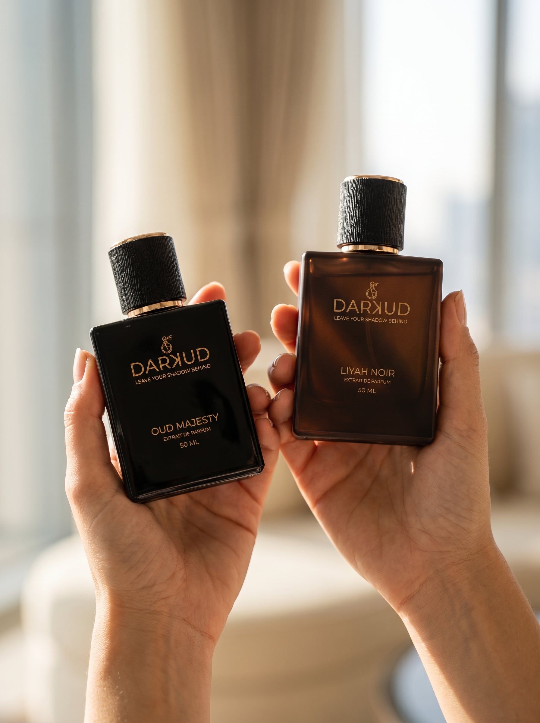 Luxury Perfume Combo | LIYAH NOIR 50ML + OUD MAJESTY 50ML | 2 Premium Extrait De Parfum Fragrances | Long Lasting Fruity Smoky Woody Musky & Oud Spicy Woody Scents | Gift Set 100ML