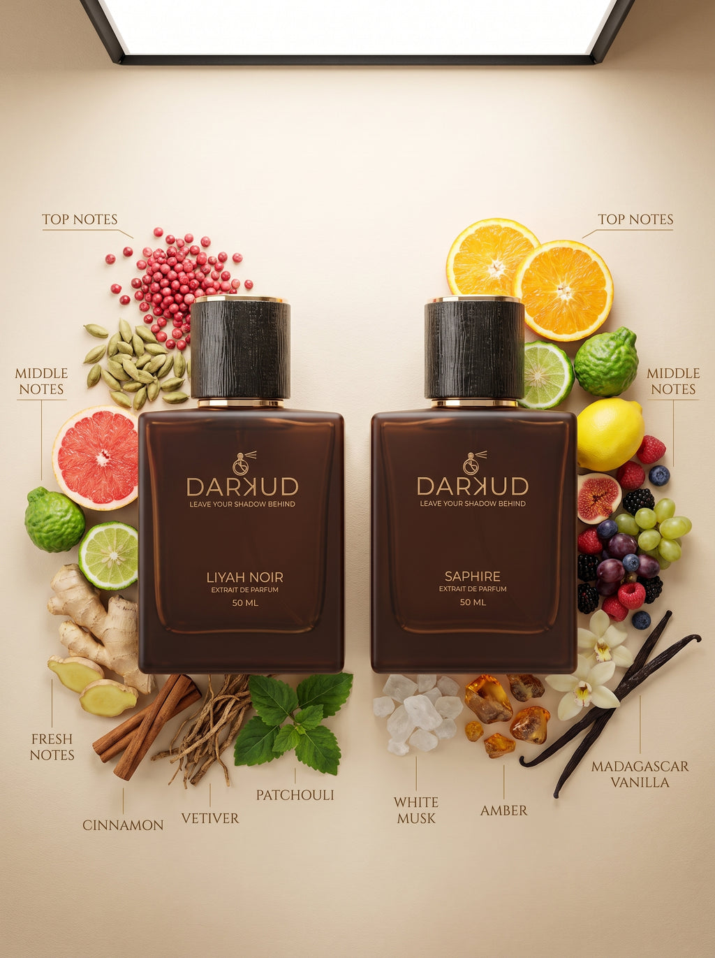 Discover the Perfect Fusion of LIYAH NOIR & SAPHIRE – 2 × 50 ML Luxury Perfume Collection