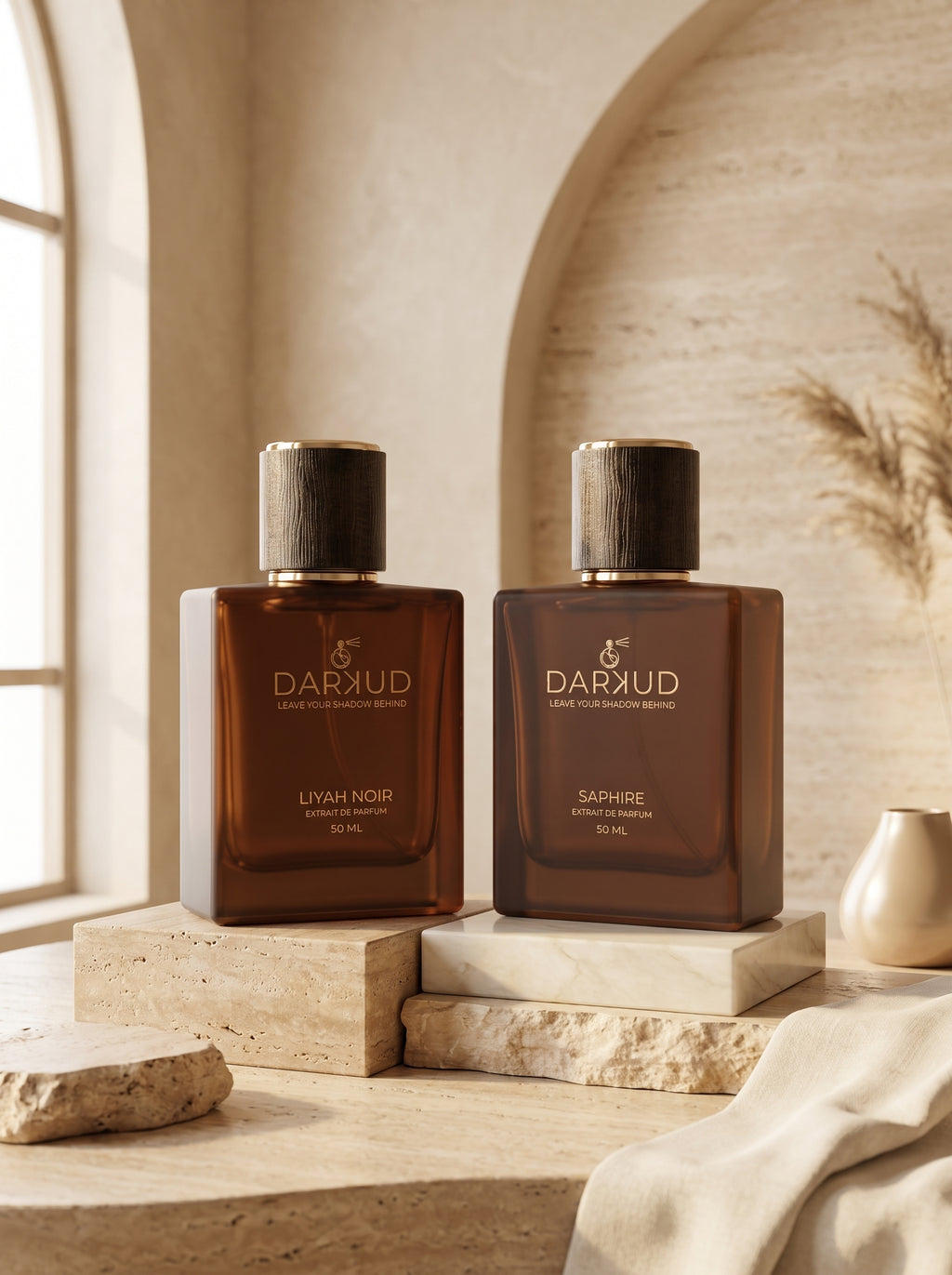 Discover the Perfect Fusion of LIYAH NOIR & SAPHIRE – 2 × 50 ML Luxury Perfume Collection