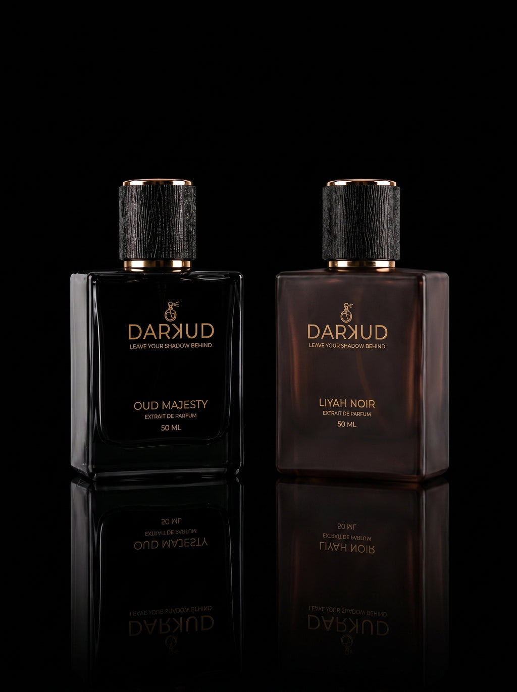 Luxury Perfume Combo | LIYAH NOIR 50ML + OUD MAJESTY 50ML | 2 Premium Extrait De Parfum Fragrances | Long Lasting Fruity Smoky Woody Musky & Oud Spicy Woody Scents | Gift Set 100ML