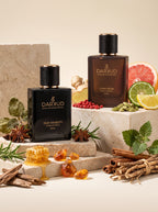 Luxury Perfume Combo | LIYAH NOIR 50ML + OUD MAJESTY 50ML | 2 Premium Extrait De Parfum Fragrances | Long Lasting Fruity Smoky Woody Musky & Oud Spicy Woody Scents | Gift Set 100ML