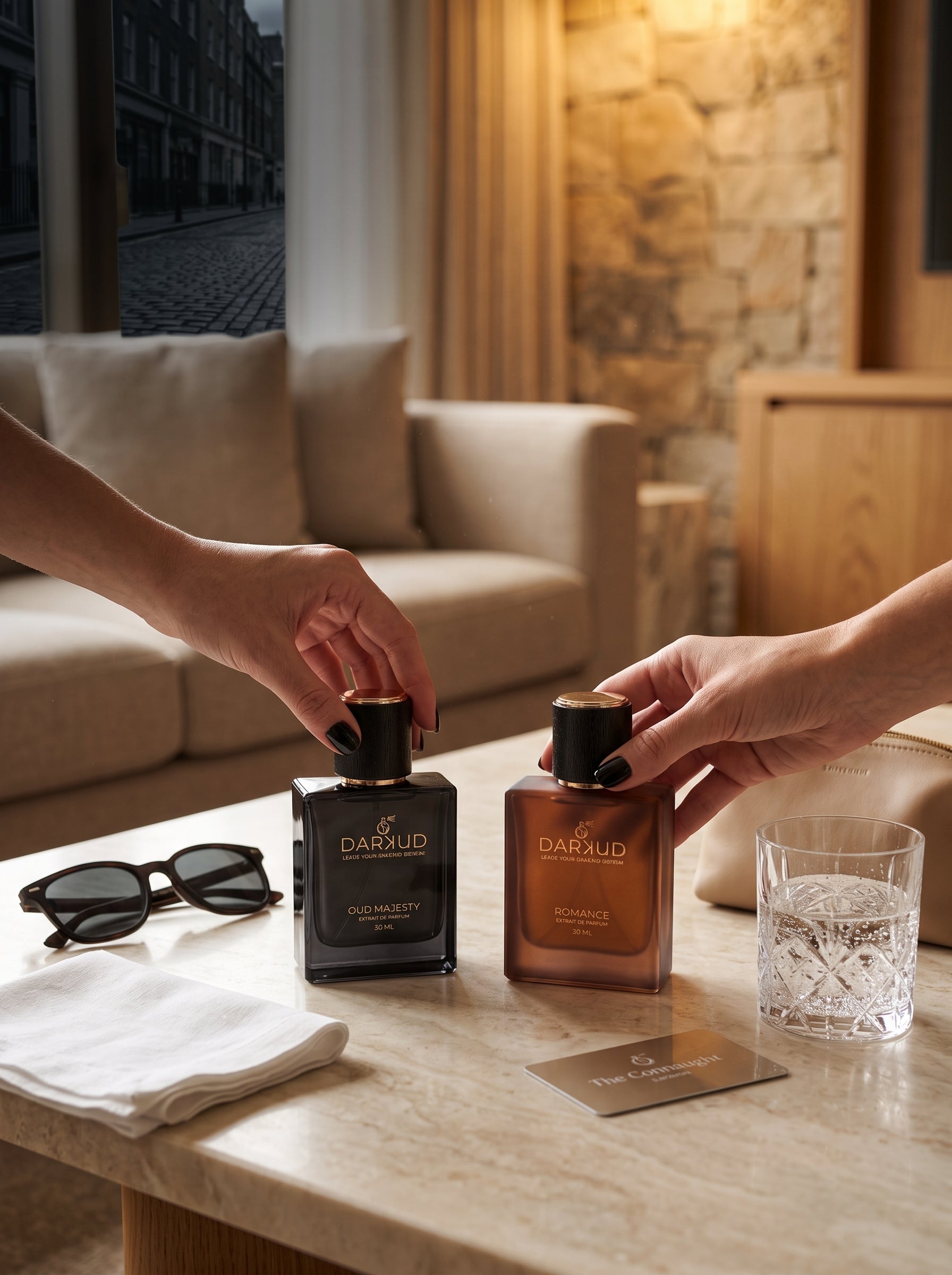 Discover the Perfect Fusion of OUD MAJESTY & ROMANCE – 2 × 50 ML Luxury Perfume Collection