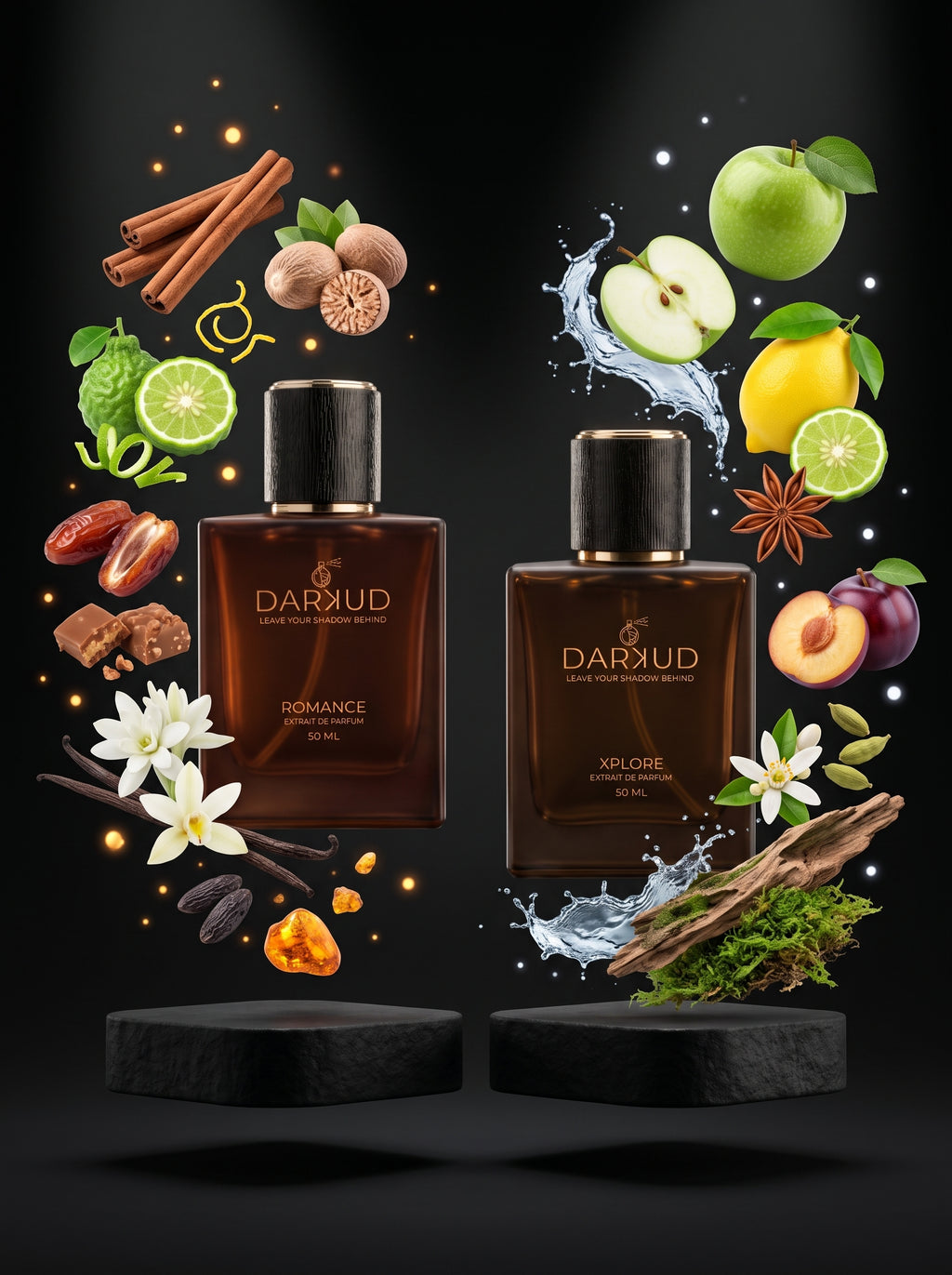 Discover the Perfect Fusion of ROMANCE & XPLORE – 2 × 50 ML Luxury Perfume Collection