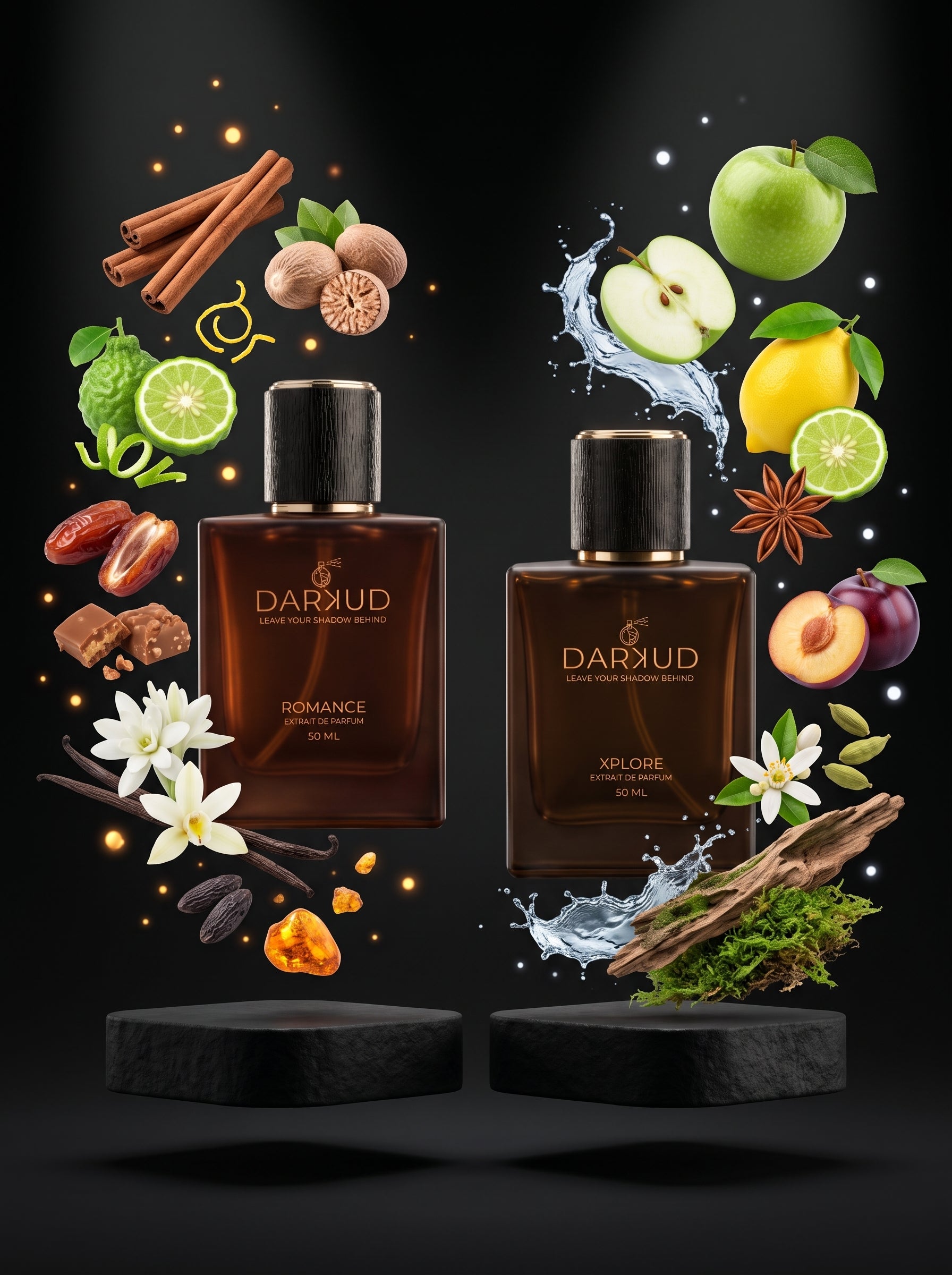 Discover the Perfect Fusion of ROMANCE & XPLORE – 2 × 50 ML Luxury Perfume Collection