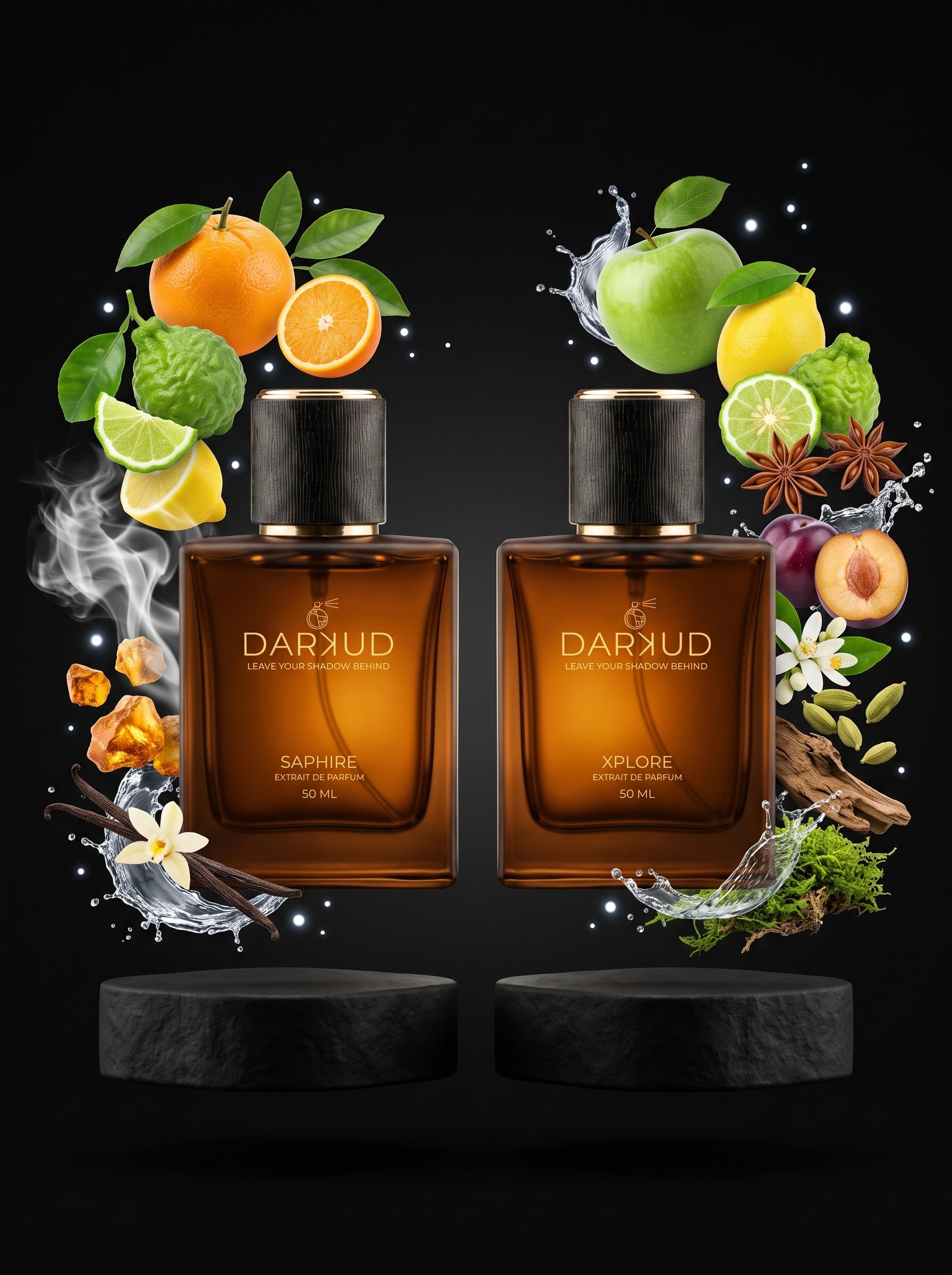 Discover the Perfect Fresh Fusion of SAPHIRE & XPLORE – 2 × 50 ML Luxury Perfume Collection