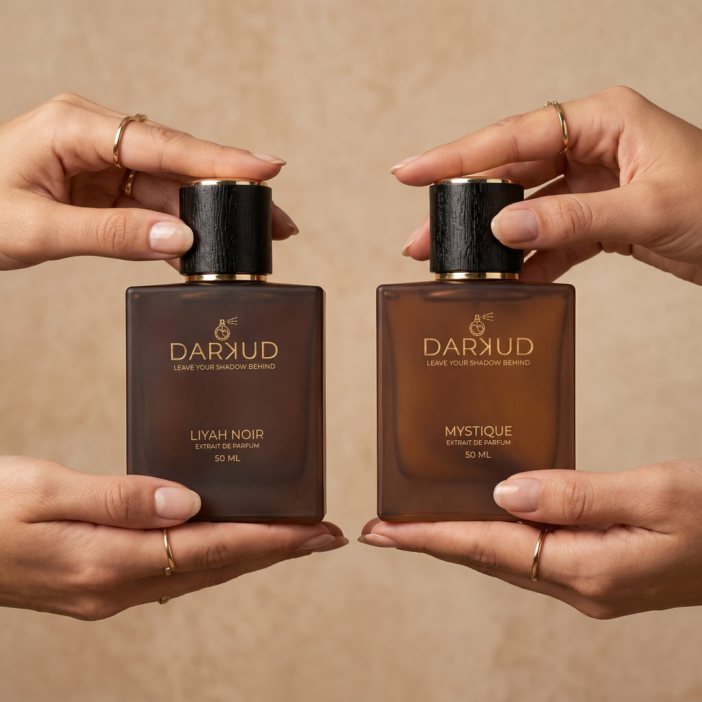 Luxury Perfume Combo –Liyah Noir & Mystique | Long Lasting EDP Fragrance Set | Fresh Citrus, Vanilla, Coffee & Woody Spicy Notes | 50ml Each