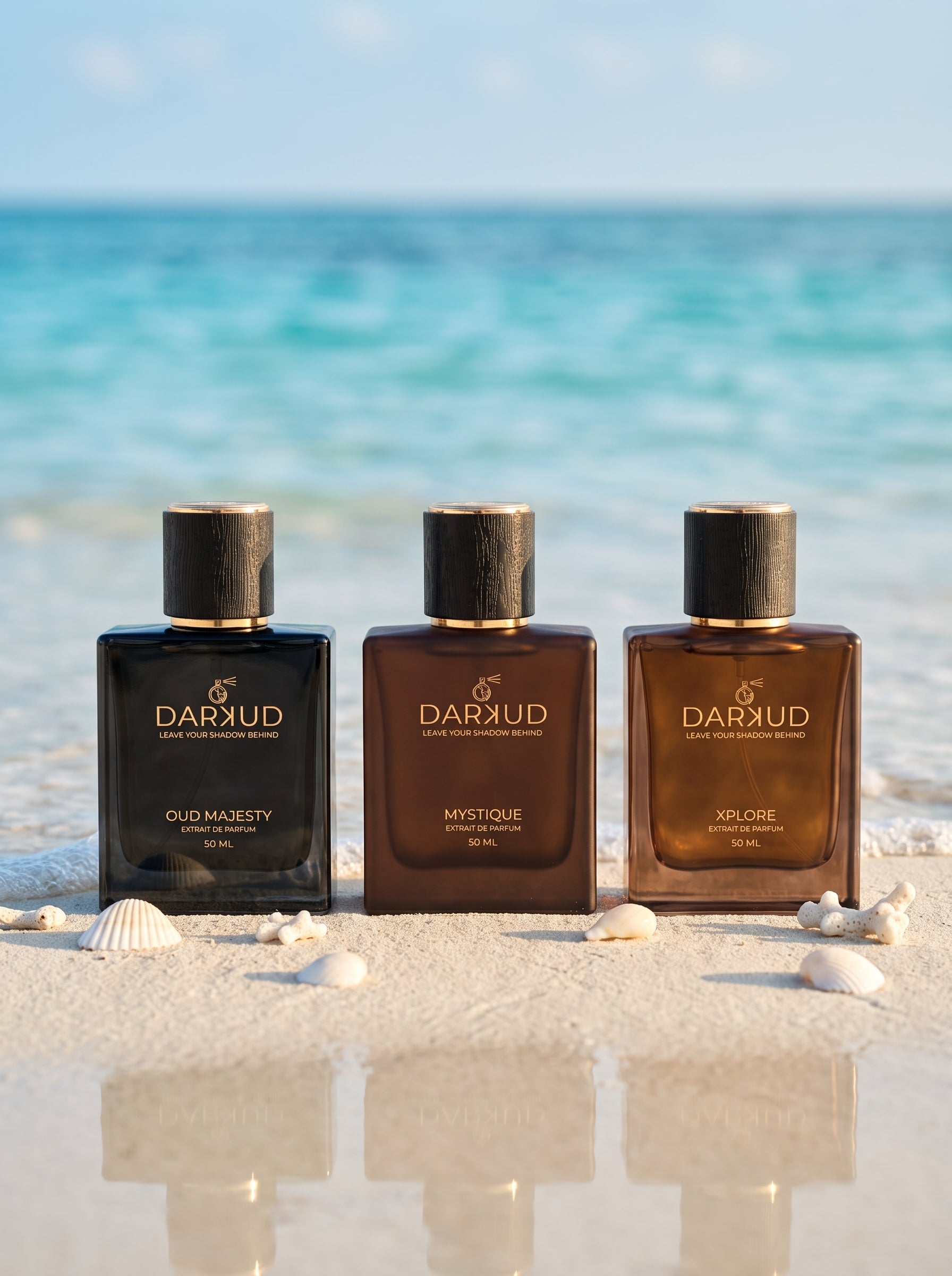 DARKUD Signature Luxury Perfume Trio MYSTIQUE • OUD MAJESTY • XPLORE  3 × 50 ML | Extrait de Parfum
