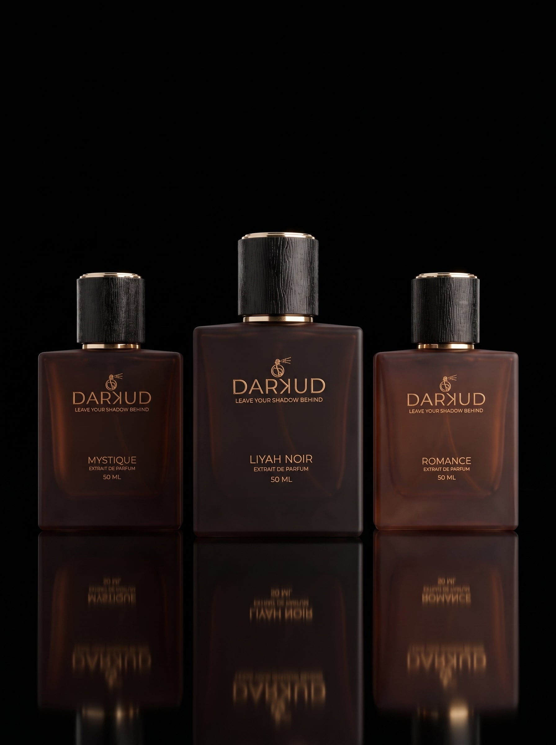 The Signature Trio | MYSTIQUE + LIYAH NOIR + ROMANCE | Premium Extrait de Parfum Collection