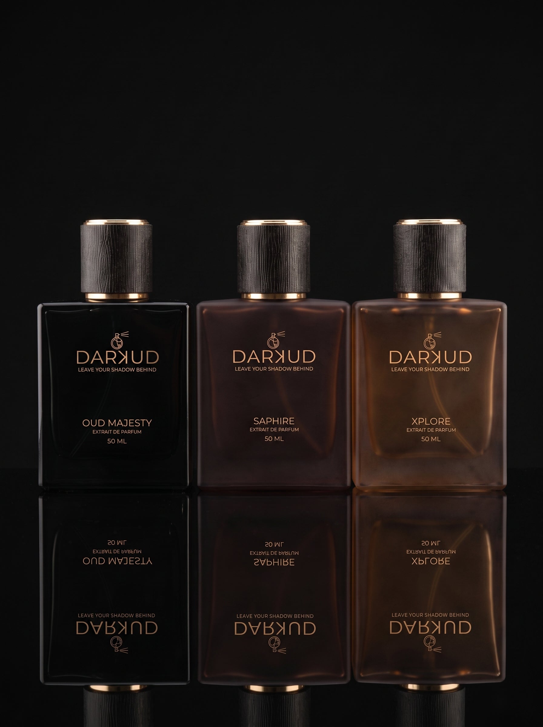 DARKUD Signature Luxury Perfume Trio OUD MAJESTY • SAPHIRE • XPLORE  3 × 50 ML | Extrait de Parfum