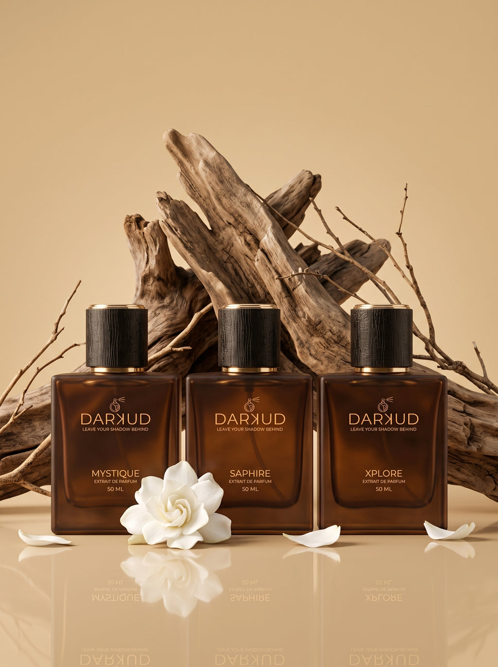DARKUD Signature Luxury Perfume Trio MYSTIQUE • SAPHIRE • XPLORE  3 × 50 ML | Extrait de Parfum