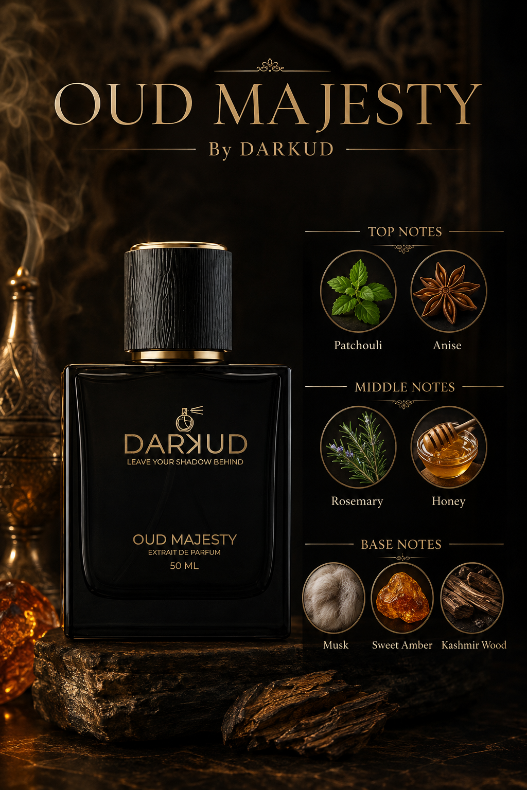 Oud Majesty & Romance Luxury Perfume Combo for Women | Long Lasting Eau De Parfum Gift Set | 50ML + 50ML