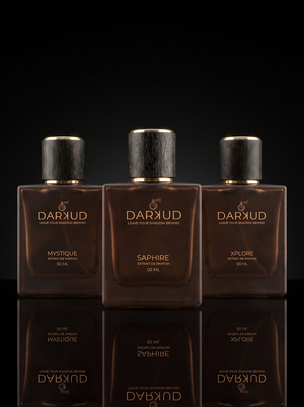 DARKUD Signature Luxury Perfume Trio MYSTIQUE • SAPHIRE • XPLORE  3 × 50 ML | Extrait de Parfum