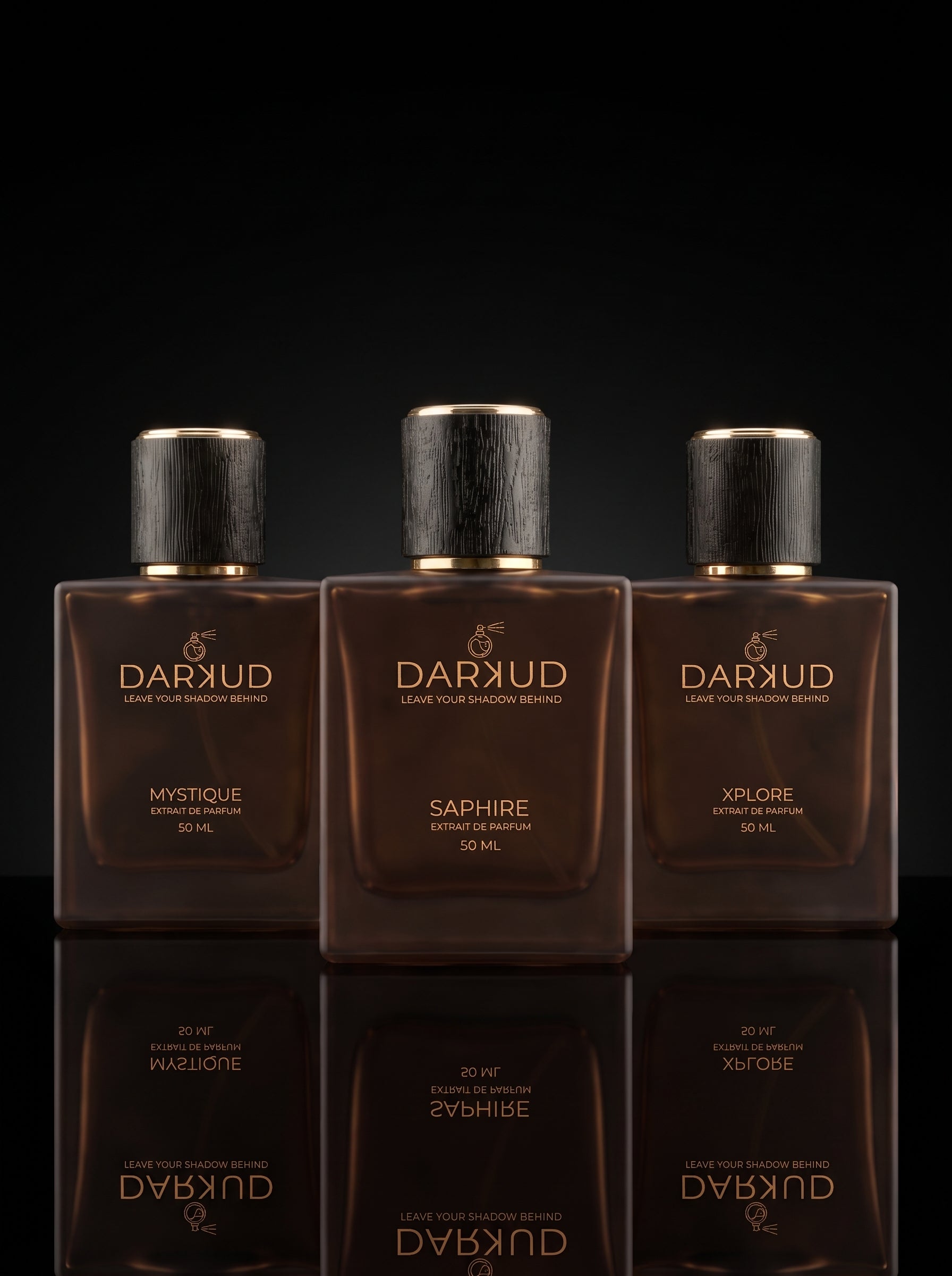DARKUD Signature Luxury Perfume Trio MYSTIQUE • SAPHIRE • XPLORE  3 × 50 ML | Extrait de Parfum