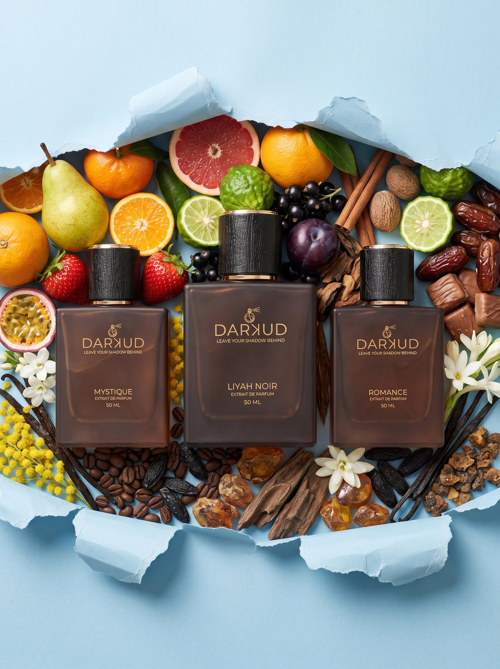 The Signature Trio | MYSTIQUE + LIYAH NOIR + ROMANCE | Premium Extrait de Parfum Collection