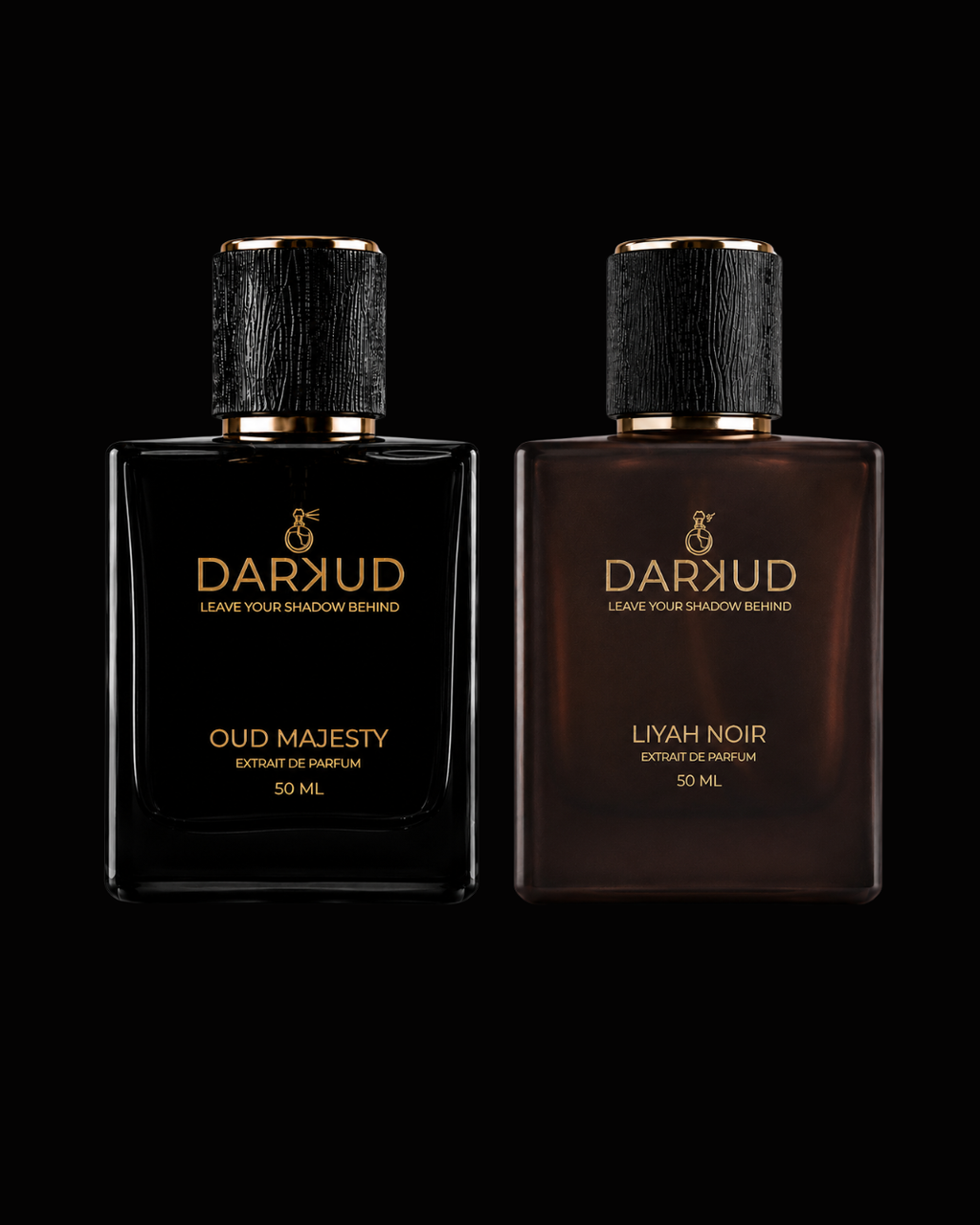 Luxury Perfume Combo | LIYAH NOIR 50ML + OUD MAJESTY 50ML | 2 Premium Extrait De Parfum Fragrances | Long Lasting Fruity Smoky Woody Musky & Oud Spicy Woody Scents | Gift Set 100ML